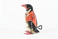 1940'S J. CHEIN WIND-UP WADDLING PENGUIN TIN TOY