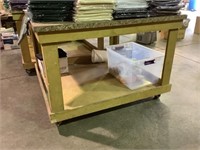 Work Table On Casters 60x60x30 No Contents
