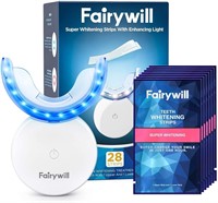 Fairywill Teeth Whitening Strips with Light