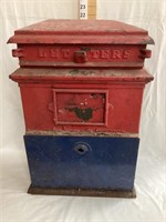 Cast Iron US Mail Hanging Box, 21 1/2”T, 15”W, 7