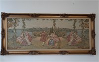 ' Garden Party ' Period Correct Framed Tapestry