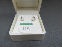 Earrings Fire Opal & 10K Gold