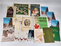 ASSORTED LOT OF VINTAGE CHRISTMAS CAROL BOOKS