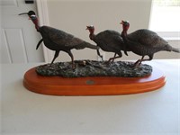 NWTF Three Turkeys Sculpture