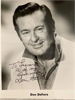 Don DeFore signed photo
