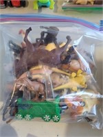 Bag W/Dino, Animal, Horse Toys
