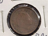 1967 Netherlands 1 cent coin