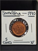 1990 South African coin.