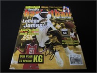 LeBron James signed magazine COA