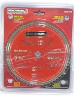 4 BENCHMARK 7-1/4" CARBIDE TIPPED SAW BLADES