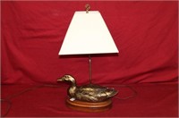 Mallard Duck Metal Lamp