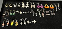 Fanciful Fashion Earrings Lot - Scissors, Horse+