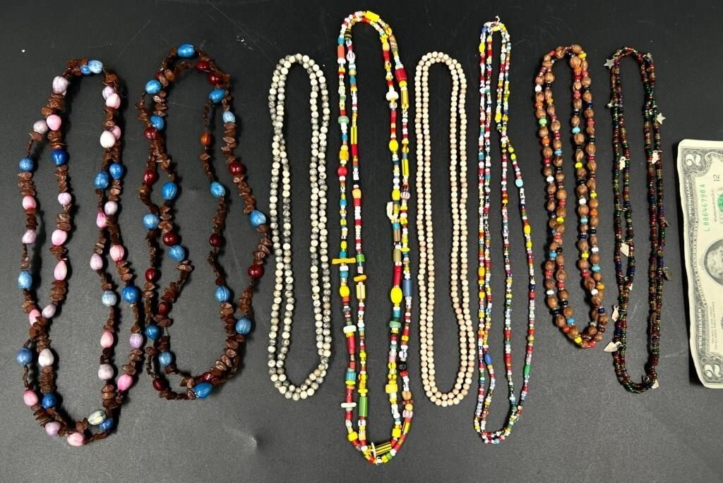 Lot of Double-Strand Beaded Fashion Necklaces