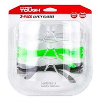 Hyper Tough Safety Glasses Z87.1 Lens 3-Pack