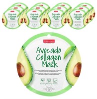 12Pcs Purederm Avocado Collagen Masks
