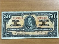 1937 Cdn $50 Bank Note