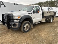 2014 Ford F550 4x4 Flatbed Dually Truck
