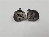 VTG 925 Sterling Taxco Silver Cufflinks