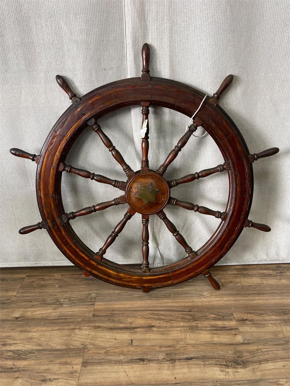 Antique Ship Salvage Helm Ship's Wheel Wear