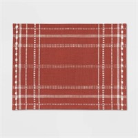 2pk Rust Plaid Placemat - Threshold