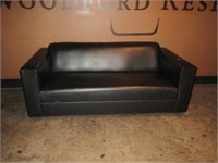 Black Vinyl Couch
