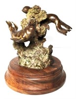 R. Sylvan Seal Bronze Sculpture