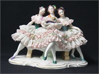 Dresden Porcelain Lace Figurine