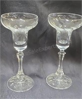 Vintage Towle 24% lead glass candle holders.