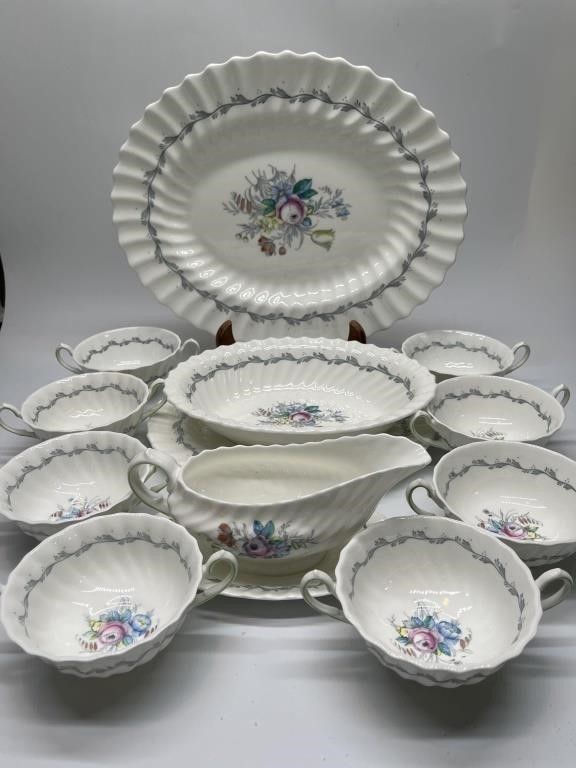 Royal Doulton Chelsea Rose Mid Century China: