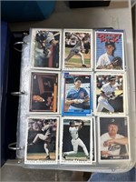 LARGE BINDER OF BASEBALL CARDS SOME STARS