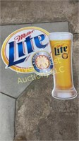 Miller lite tin sign