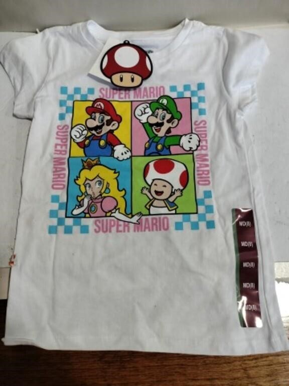 Super Mario t-shirt kids medium size 8