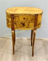 KIDNEY FORM TWO DRAWER TABLE