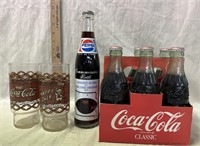 Glass Coco-Cola Bottles, Cups & Glass Pepsi Bottle