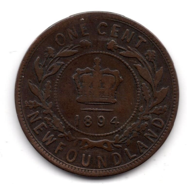 1894 Newfoundland Large Cent