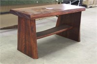Live Edge Stained Bench, Approx 41"x16"x21"