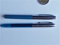 Deux stylos à encre Shaeffer , plume model F et