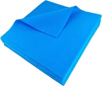 Soft Light Blue Felt Squares, Flexible Felt Fabric