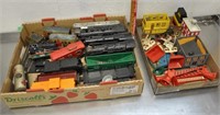 Lot of vintage scale model trains & accessories