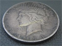 Peace Silver Dollar: 1934-S