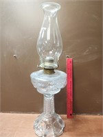 Vintage Queen Anne No.2 Oil Lamp W/Chimney