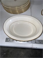 Noritake Ivory China Tulane 10" oval bowl