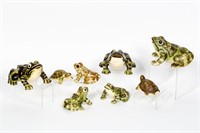 Group of 8 Brush-McCoy Ceramic Frogs / Turtles