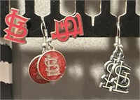 st. Louis Cardinal earrings