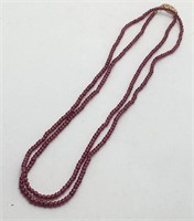 Purple Stone Necklace W 14k Gold Clasp