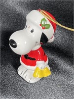 1950 Peanuts Ceramic Snoopy Christmas Ornament