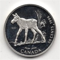 1996 Canada 50 Cent Silver Coin
