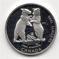1996 Canada 50 Cent Silver Coin