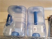 (2) Empty 3 Gallon Water Jugs