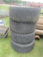 1199) 4 - 33x12.50R20LT tire & 8hole wheels 3/4ton